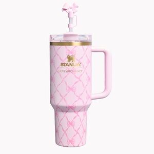 NEW Stanley 1913 x LoveShackFancy 40 OZ LIMITED EDITION Baby Bow Peppermint Pink